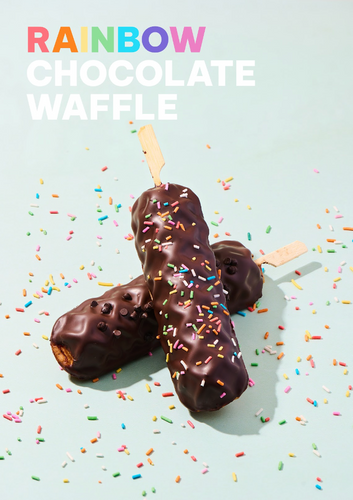 Small Recipes - Rainbow Chocolate Waffle