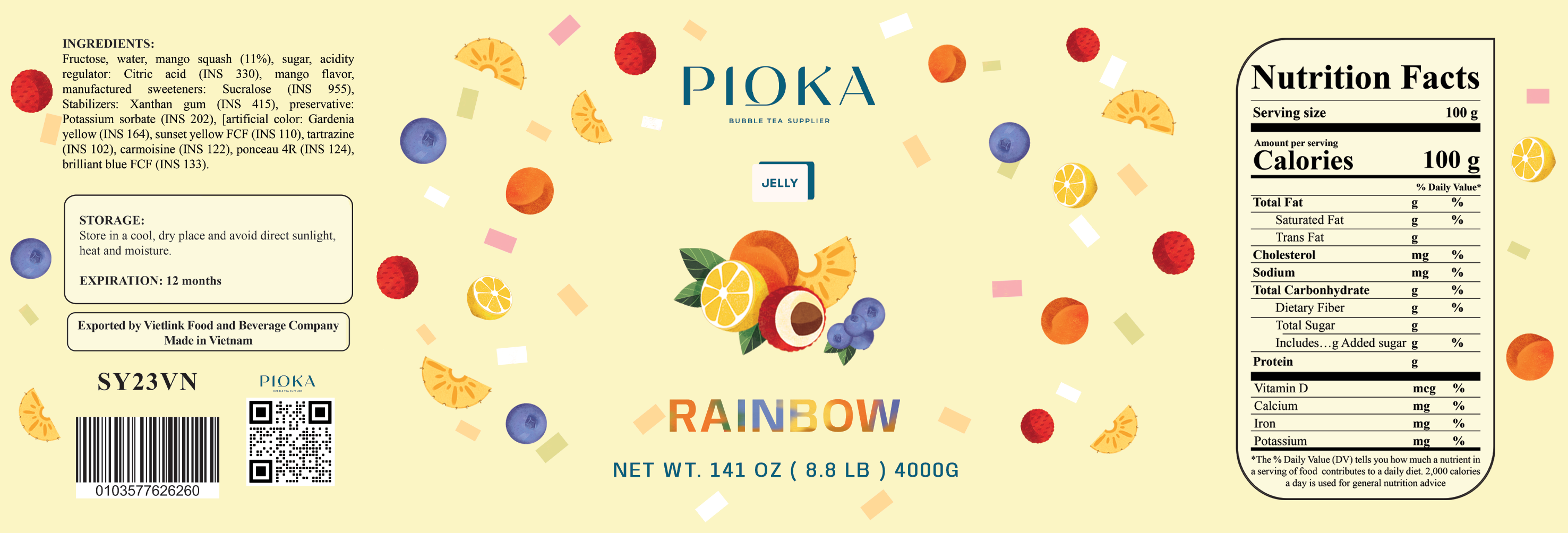 Fruit Jelly – Original Rainbow Flavor (Ready to Serve)