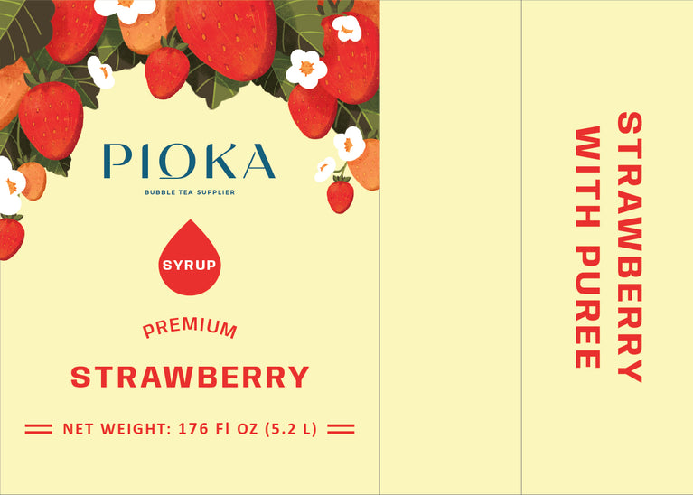 Premium Strawberry Syrup 5.2L/Bottle