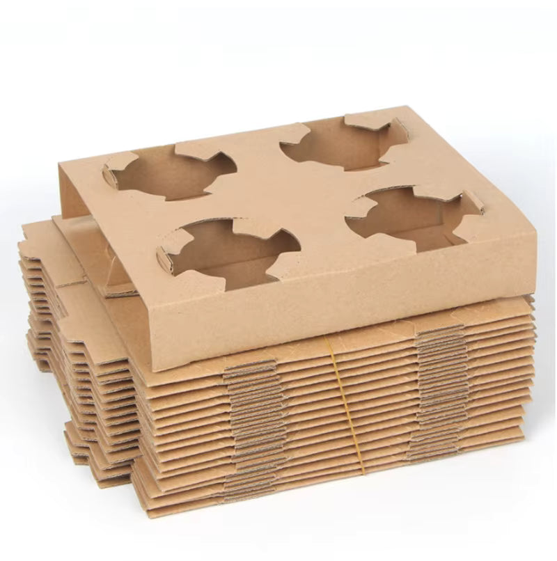 4-Cup Cardboard Tray