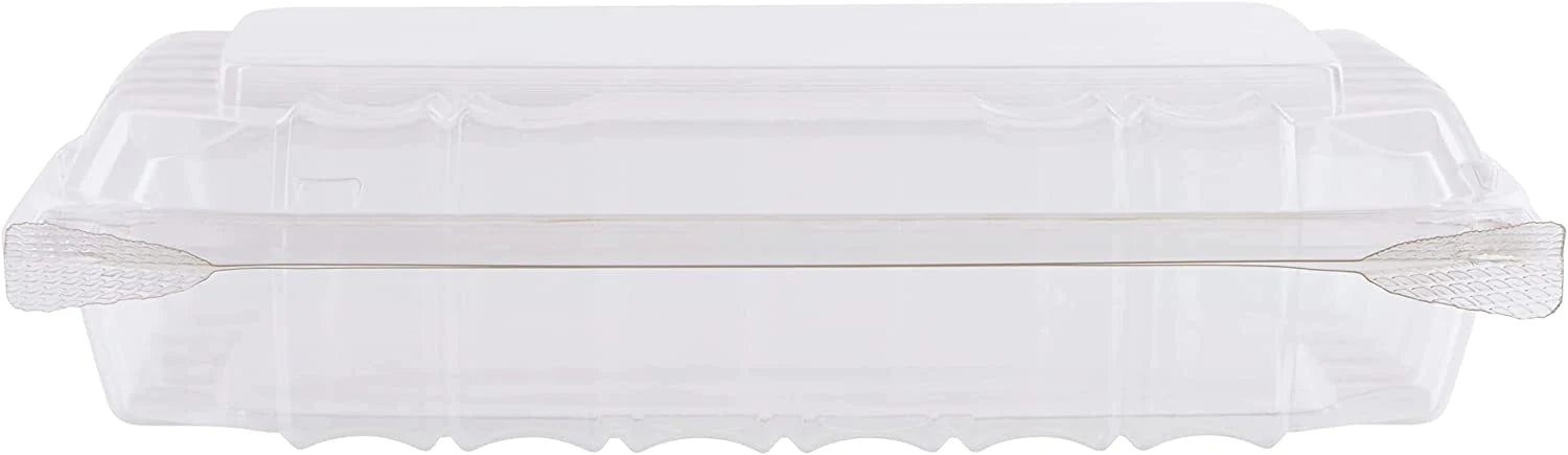 8" x 8" x 2" Clear Hinged Plastic Clamshell - Take out Containers 250pcs