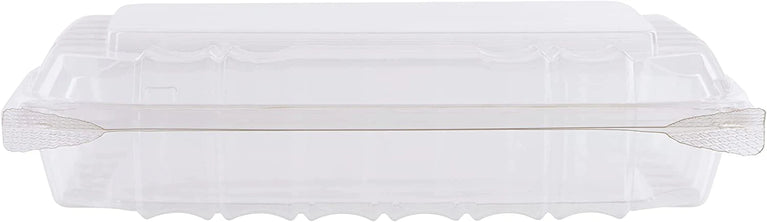 8" x 8" x 2" Clear Hinged Plastic Clamshell - Take out Containers 250pcs