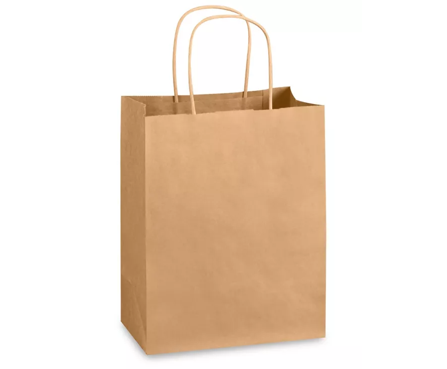 [Kraft Paper Bag] #5 with Twist Handle 10" x 7" x 12"