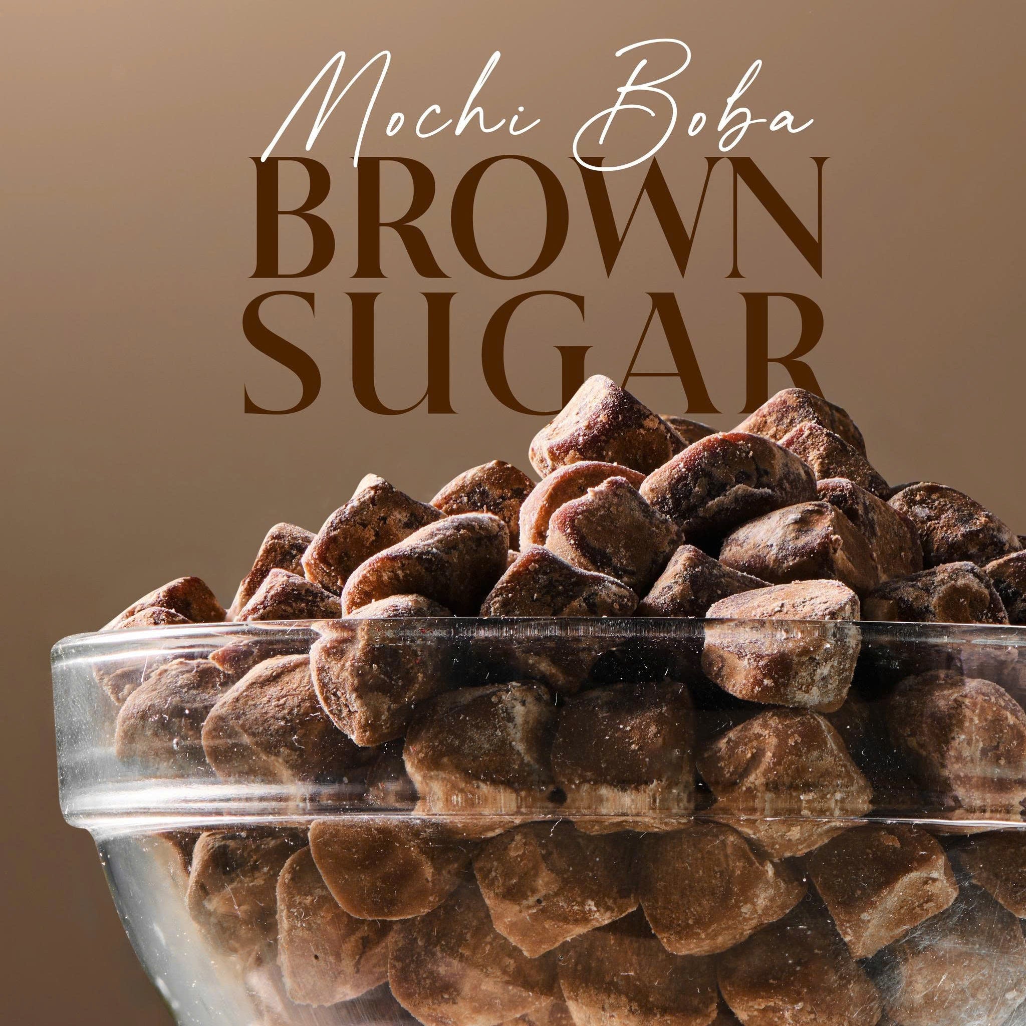 Shishikui Boba/SAX×BROWN Mochi Boba – Brown Sugar Flavor (Soft & Chewy) for Milk Tea