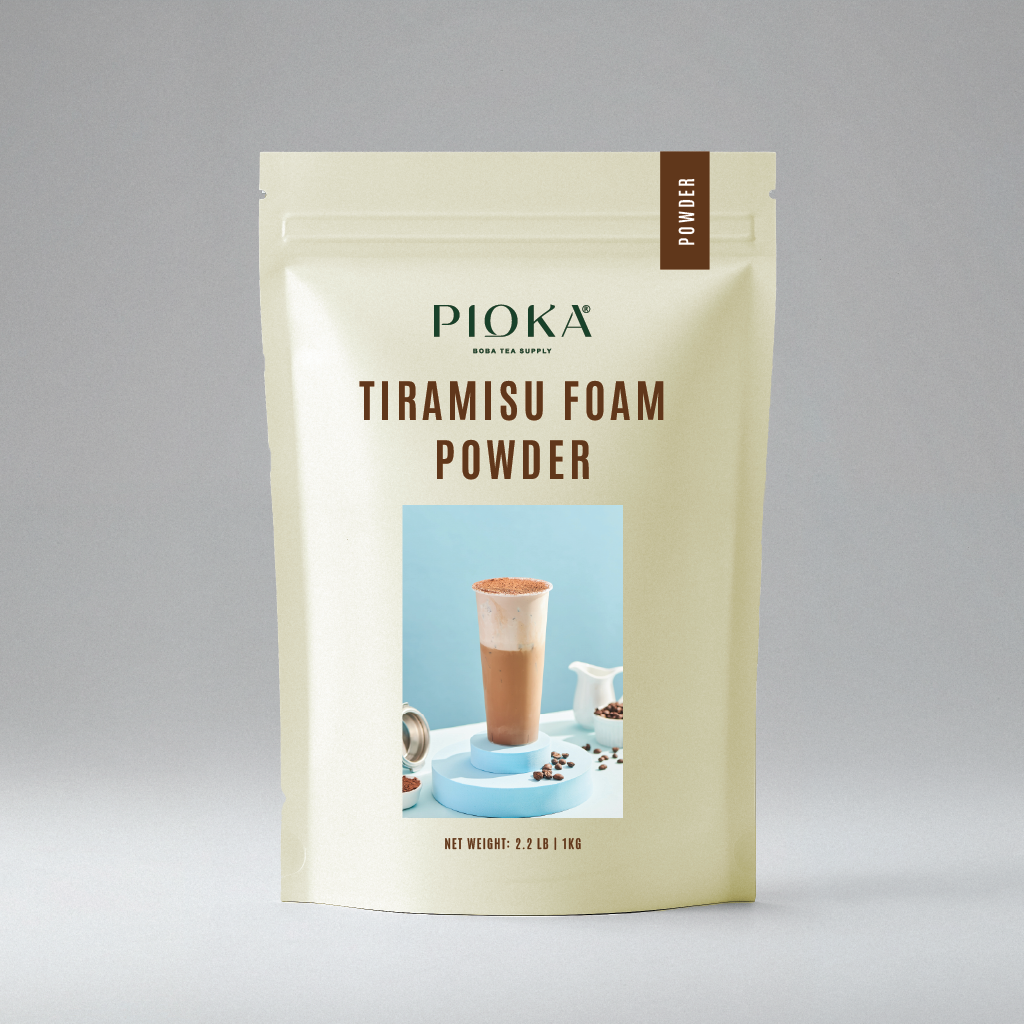 Tiramisu Foam Powder – Dessert-Inspired Cream Topping for Milk Tea ...