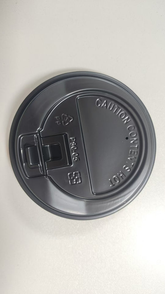 [LId90] Black Flip Lid for Paper Cup, 1000pcs