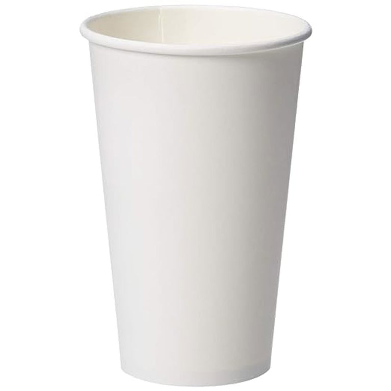 16oz White Paper Hot Cup 1000/case