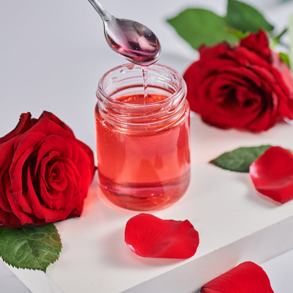 Syrup Romesa Rose Syrup Elegant Floral Flavor for Milk Tea, Lemonade & Desserts ...