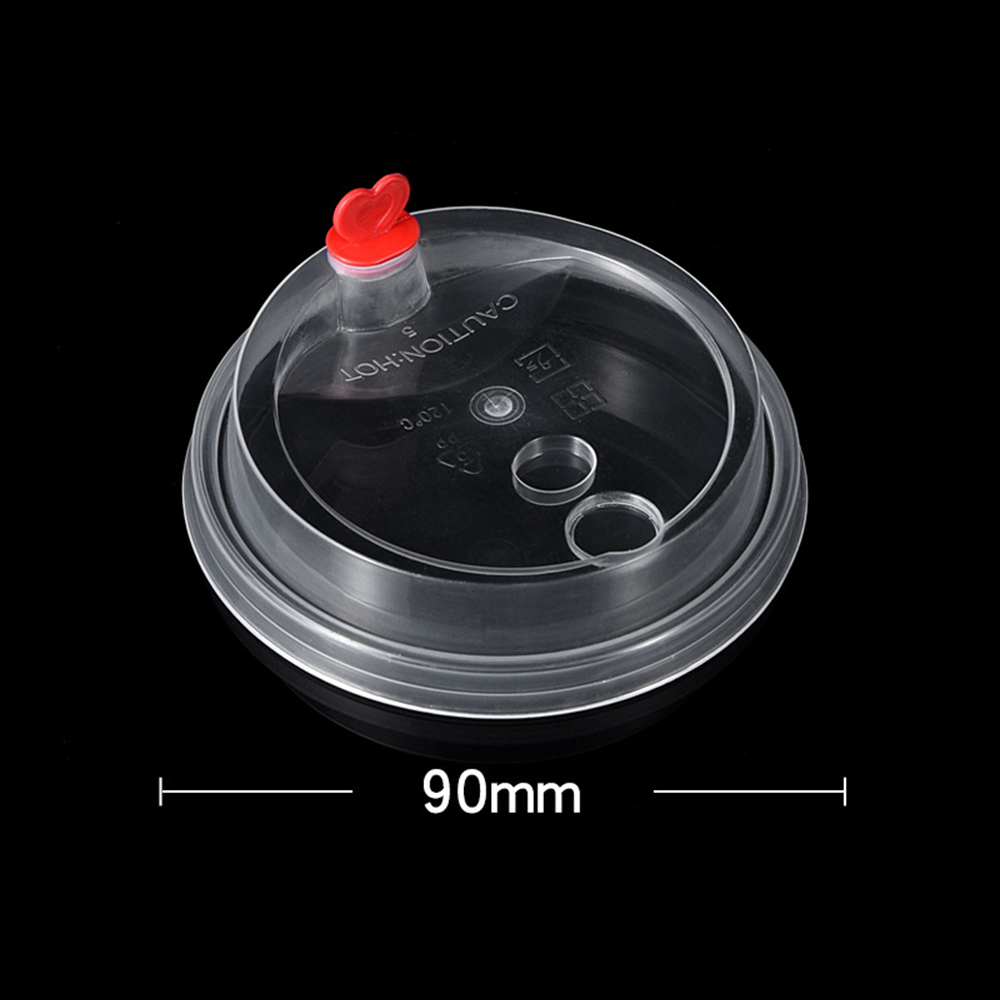 [Lid90] Clear LID with Heart Stopper, 1000pcs