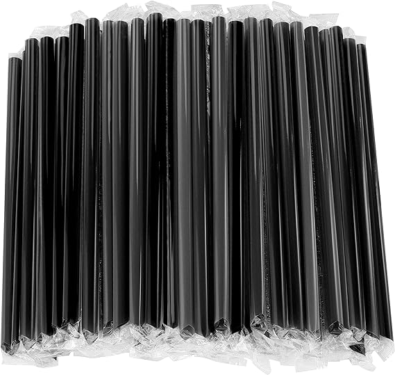 Small Plastic Straw (Black)