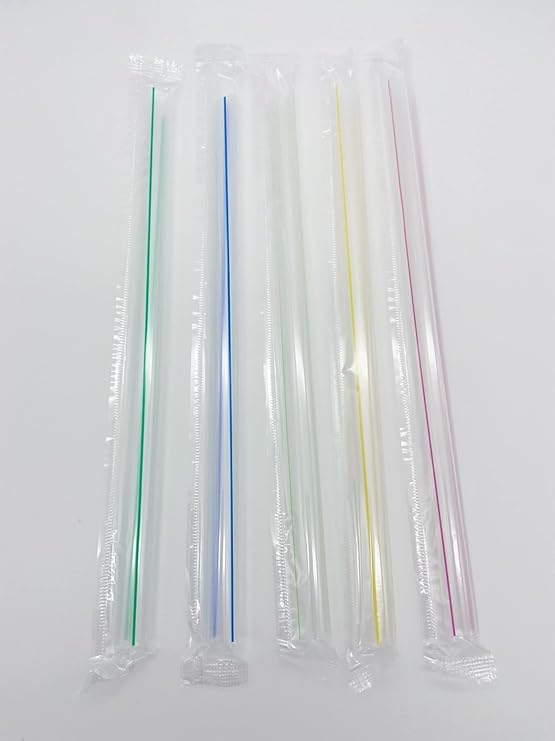 Large Plastic Straw (Stripe)