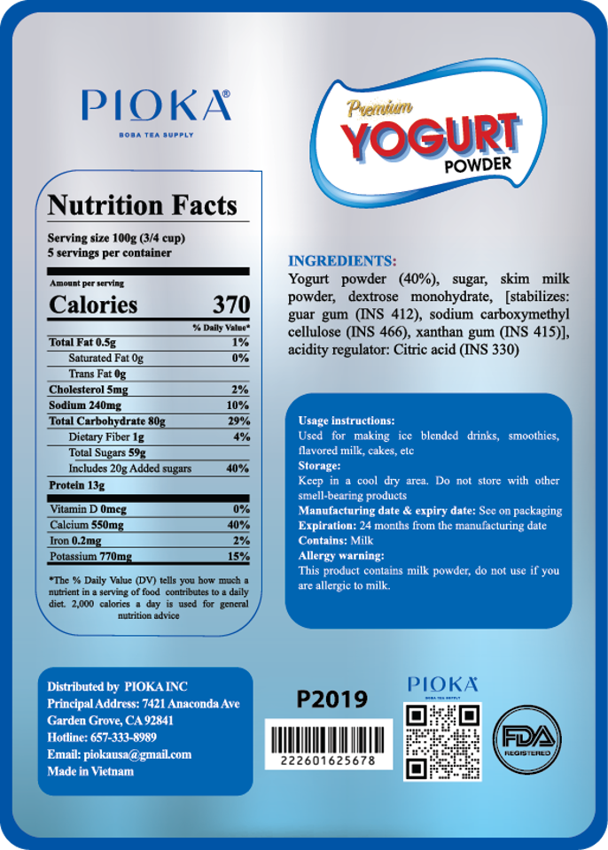 Premium Yogurt Powder 20bags/case