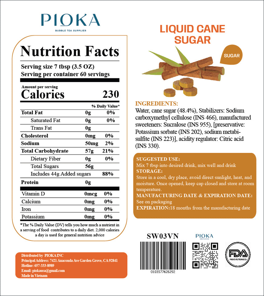 Liquid Cane Sugar