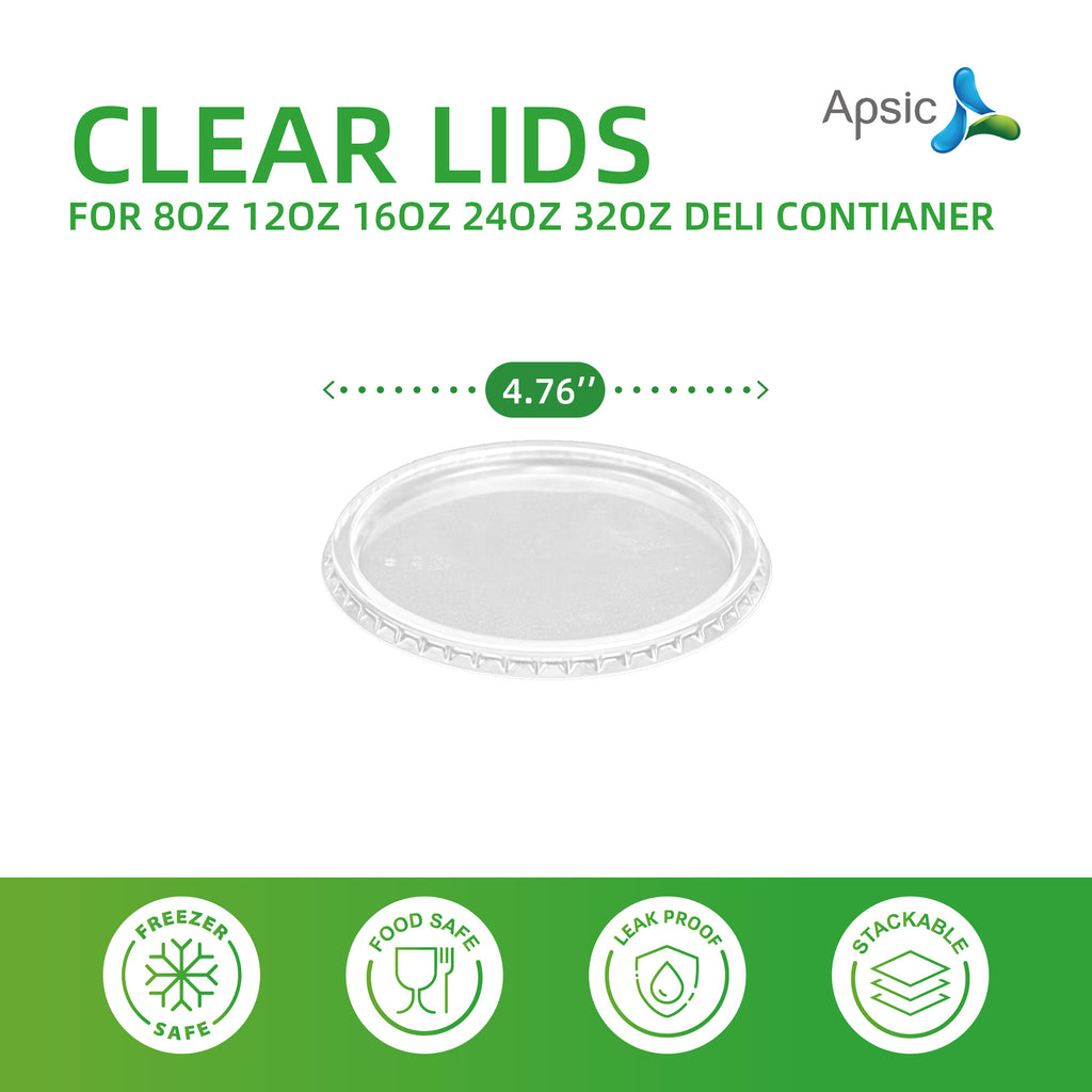 LID FOR 8OZ 12OZ 16OZ 24OZ 32OZ DELI CONTAINER