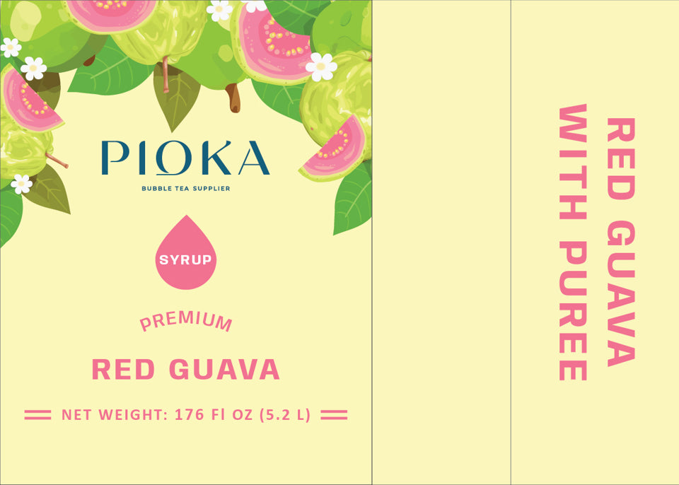Premium Red Guava Syrup 5.2L/Bottle